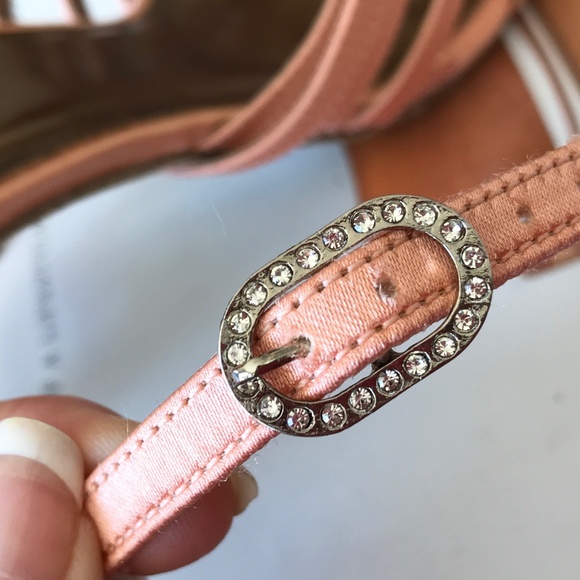 2.5" HEEL SALMON OPEN TOE STRAPPY BALLROOM SHOE - Picture 12 of 12